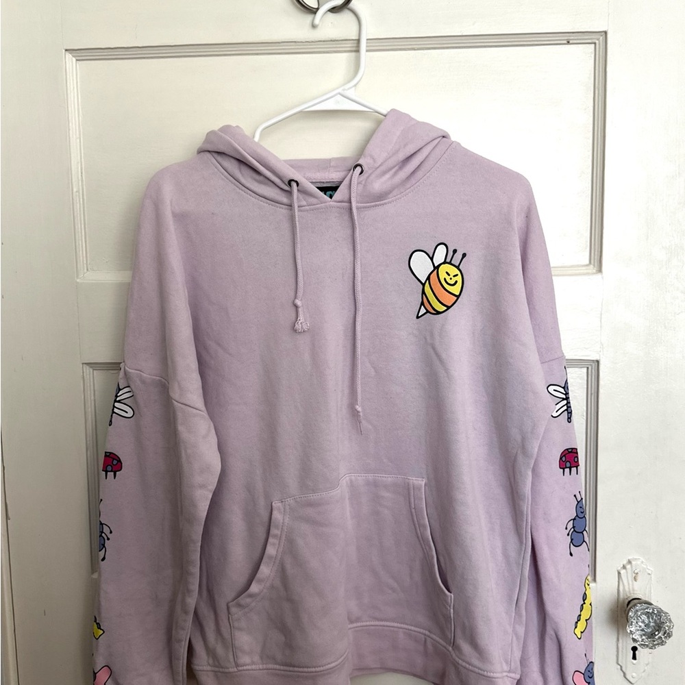 “Bug Off” Baby Pink Hoodie
